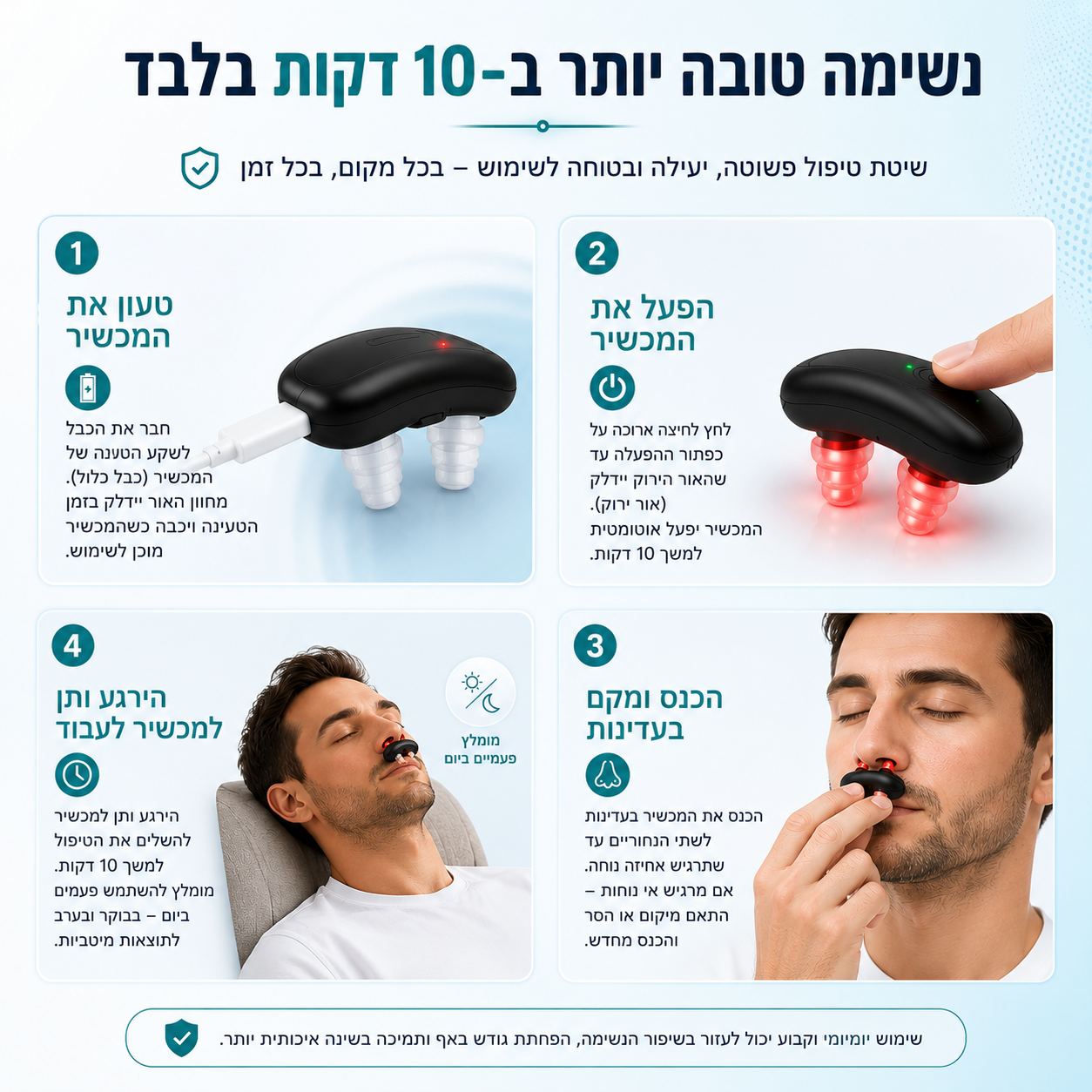 TAVORA טיפול באור אדום לאף סתום